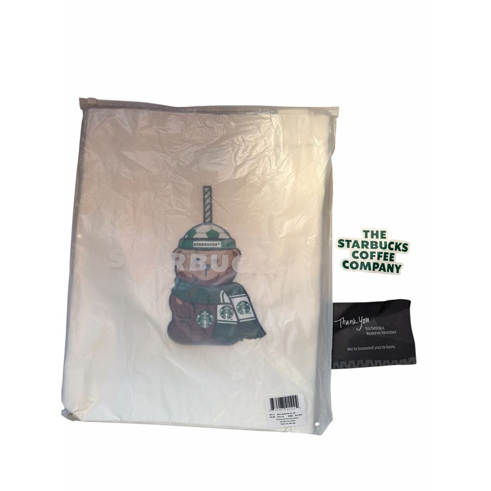 Starbucks Bearista Soccer FIFA Tote Bag NWT